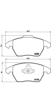 Sapatas do freio dianteiras de disco Brembo P61076 preço, a partir de 35,18 USD