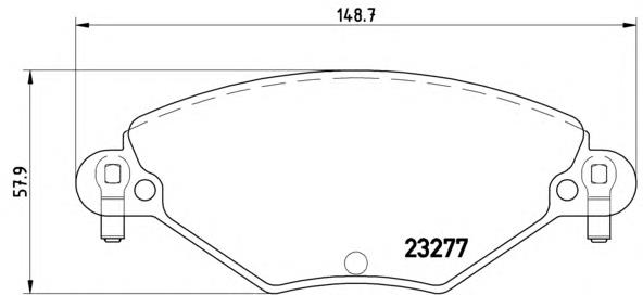 Sapatas do freio dianteiras de disco Brembo P61071 preço, a partir de 33,51 USD