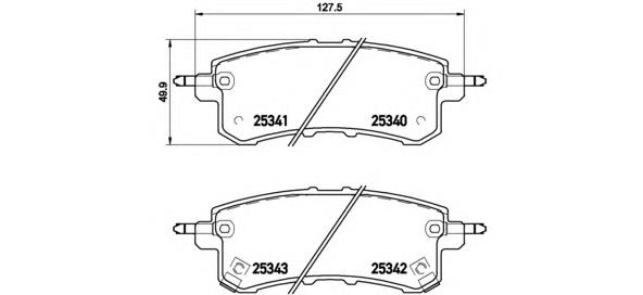 Sapatas do freio traseiras de disco Nissan/Infiniti D40601LB0A preço, a partir de 42,21 USD