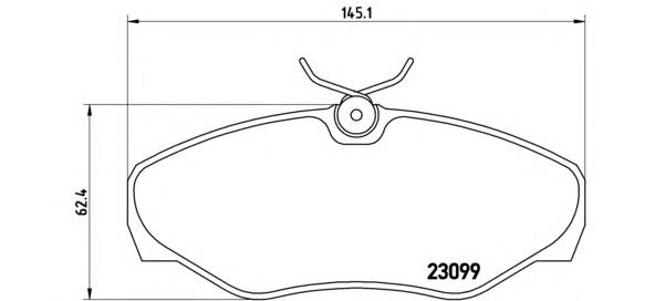 Sapatas do freio dianteiras de disco Brembo P56061 preço, a partir de 29,98 USD