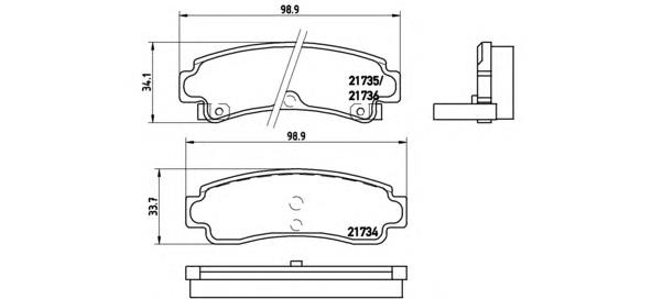 Compre 4406058Y85 Nissan/Infiniti Sapatas do freio traseiras de disco