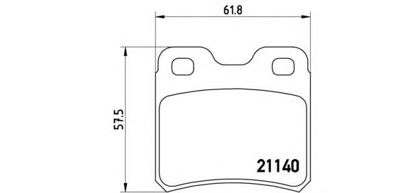 Sapatas do freio traseiras de disco 90485136 Opel
