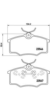 Sapatas do freio dianteiras de disco Brembo P59034 preço, a partir de 40,12 USD