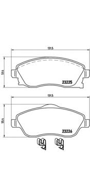 Sapatas do freio dianteiras de disco Brembo P59036 preço, a partir de 23,07 USD