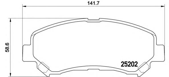 Sapatas do freio dianteiras de disco Brembo P79028 preço, a partir de 29,94 USD