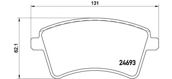 Sapatas do freio dianteiras de disco Brembo P68044 preço, a partir de 32,35 USD