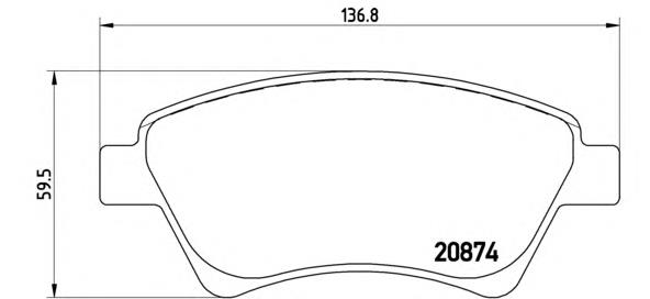 Sapatas do freio dianteiras de disco Brembo P68034 preço, a partir de 28,06 USD