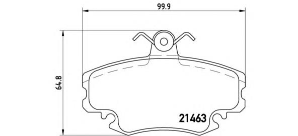 Sapatas do freio dianteiras de disco Brembo P68038 preço, a partir de 23,13 USD