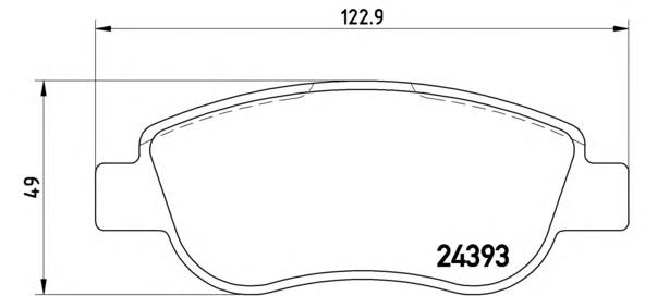 Sapatas do freio dianteiras de disco Brembo P68049 preço, a partir de 41,65 USD