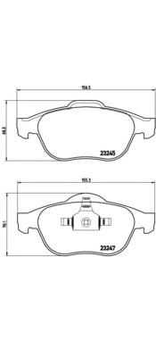 Sapatas do freio dianteiras de disco Brembo P68030 preço, a partir de 33,81 USD
