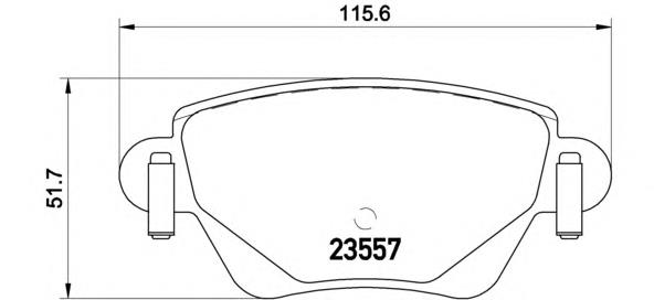 Sapatas do freio traseiras de disco Brembo P68028 preço, a partir de 26,63 USD