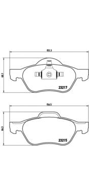 Sapatas do freio dianteiras de disco Brembo P68029 preço, a partir de 29,69 USD
