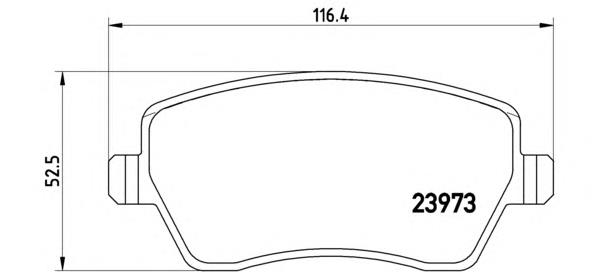 Sapatas do freio dianteiras de disco Brembo P68033 preço, a partir de 24,42 USD