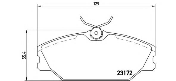 Sapatas do freio dianteiras de disco Brembo P68027 preço, a partir de 26,93 USD