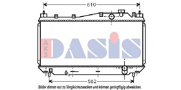 100024N Dasis Radiador de esfriamento de motor