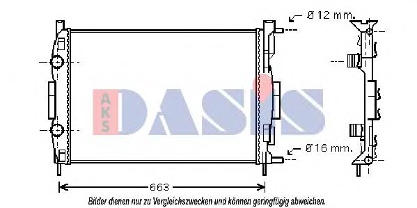 181002N Dasis Radiador de esfriamento de motor