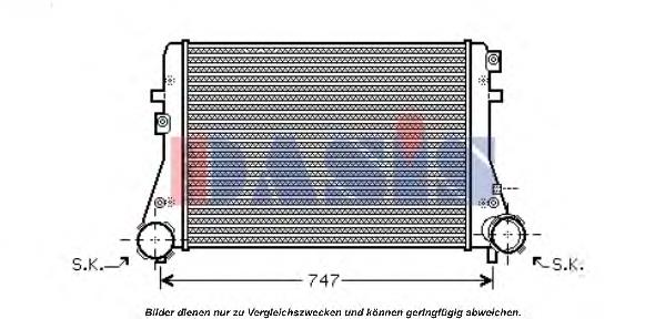 7750072 Kamoka Radiador de intercooler