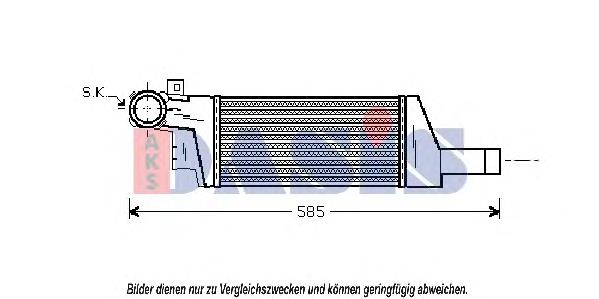 Radiador de intercooler 93177425 Opel