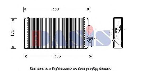 Radiador de forno (de aquecedor) A0028352401 Mercedes