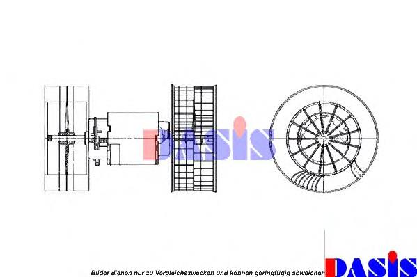 Motor de ventilador de forno (de aquecedor de salão) 64111374377 BMW