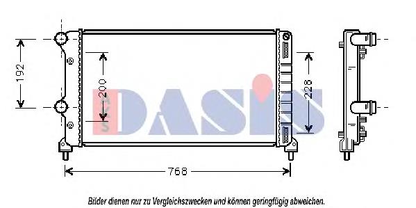 Radiador de esfriamento de motor Fiat/Alfa/Lancia 51779233