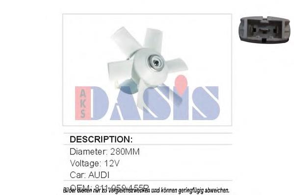 Ventilador elétrico de esfriamento montado (motor + roda de aletas) 130723U2 Polcar
