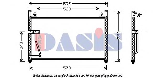 GE4T61480B Mazda Radiador de aparelho de ar condicionado