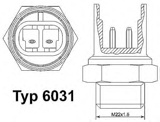 Compre 0005992746 Fiat/Alfa/Lancia Sensor de temperatura do fluido de esfriamento (de ativação de ventilador do radiador)