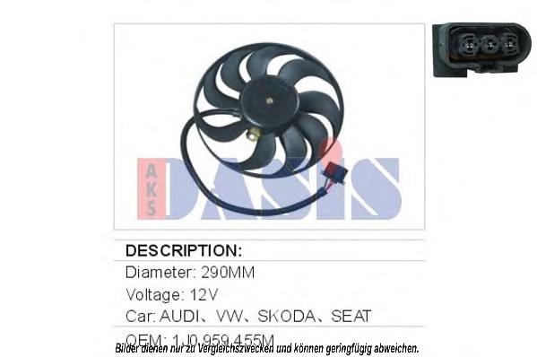 Ventilador elétrico de esfriamento montado (motor + roda de aletas) direito CFF377000S Mahle Original
