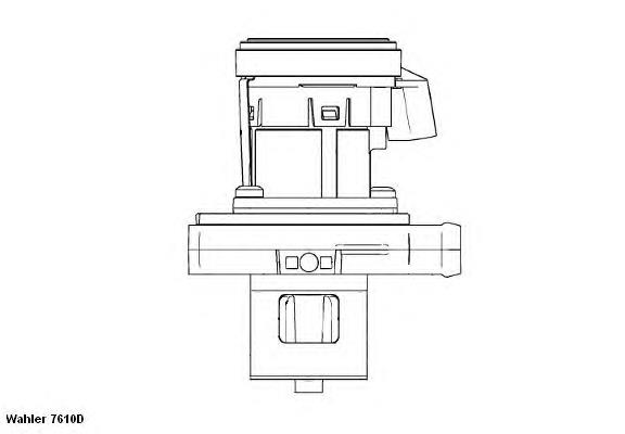 Válvula EGR de recirculação dos gases 7610D Wahler