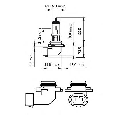 Lâmpada halógena 9006PRC1 Philips