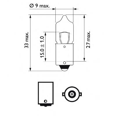 Compre 12024CP Philips Lâmpada de quebra-luz de iluminação de salão/de cabina