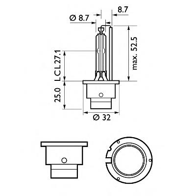 Lâmpada de xénon 42402VIC1 Philips