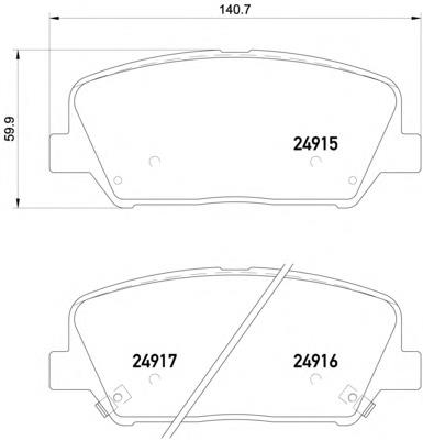 Sapatas do freio dianteiras de disco Hyundai/Kia 581014CA10 preço, a partir de 24,53 USD