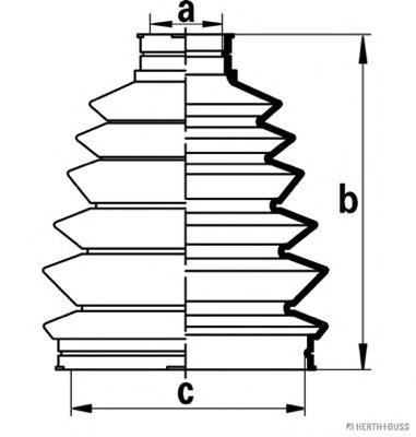 Compre ADH28167 Blue Print Bota de proteção externa de junta homocinética do semieixo dianteiro