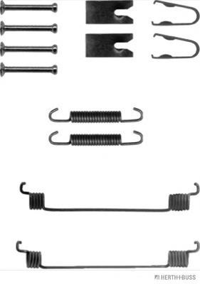 Kit de montagem das sapatas traseiras de tambor 1522222 Ford