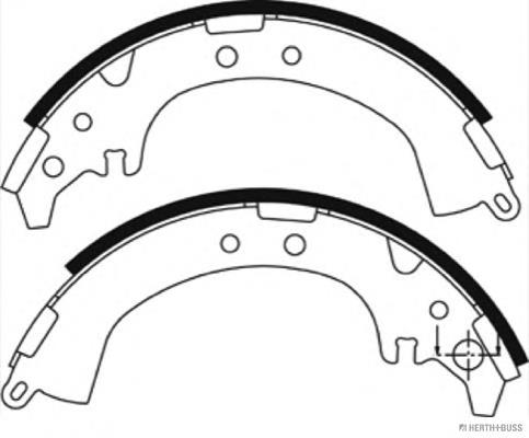 Compre 0449532020 Toyota Sapatas do freio traseiras de tambor