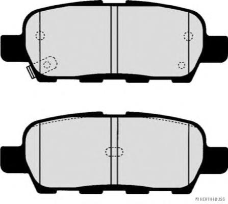  Sapatas do freio traseiras de disco Nissan Altima L31 sedan (2001 - 2006) L31