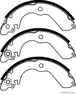 Sapatas do freio traseiras de tambor Mitsubishi MB668745 preço, a partir de 16,26 USD