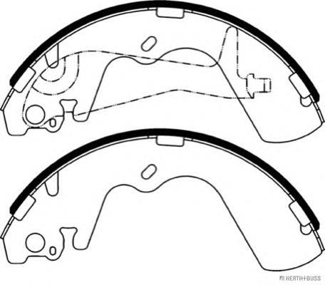 SA099 Hyundai/Kia Sapatas do freio traseiras de tambor