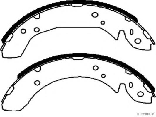 Sapatas do freio traseiras de tambor 5830538A00 Hyundai/Kia