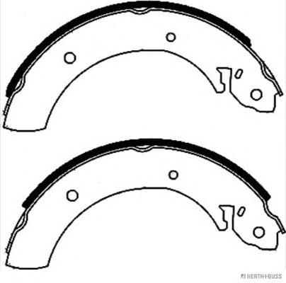 Compre 6614203019 Hyundai/Kia Sapatas do freio traseiras de tambor