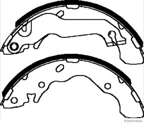 Sapatas do freio traseiras de tambor 5830529A10 Hyundai/Kia