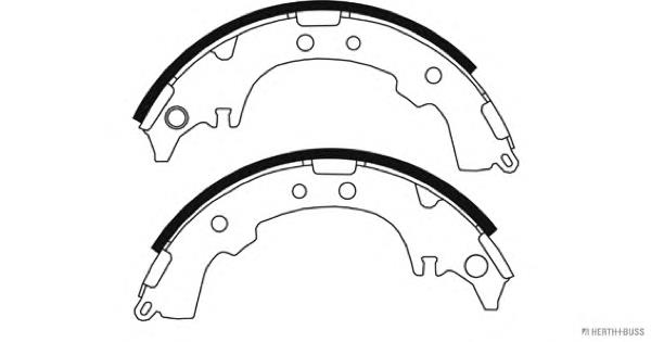 0449528100 Toyota Sapatas do freio traseiras de tambor