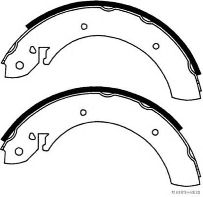 Sapatas do freio traseiras de tambor 6614203019 Hyundai/Kia