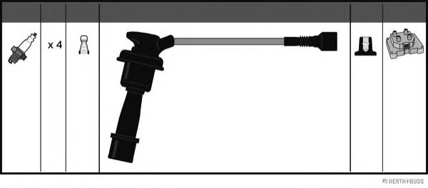 Fios de alta voltagem, kit ADG01603 Blue Print