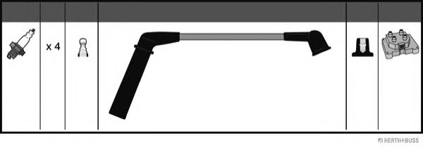 Compre MD332343 Mitsubishi Fios de alta voltagem, kit