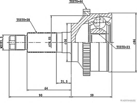 Compre GD1922510 Mazda Junta homocinética externa dianteira