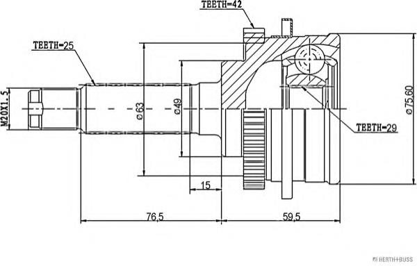 Junta homocinética externa dianteira Suzuki 4410255G01 preço, a partir de 39,95 USD