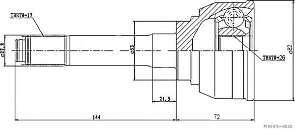 8941733043 Honda Junta homocinética externa dianteira